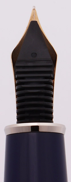 Platinum President Fountain Pen - Dark Blue w Rhodium Trim, C/C